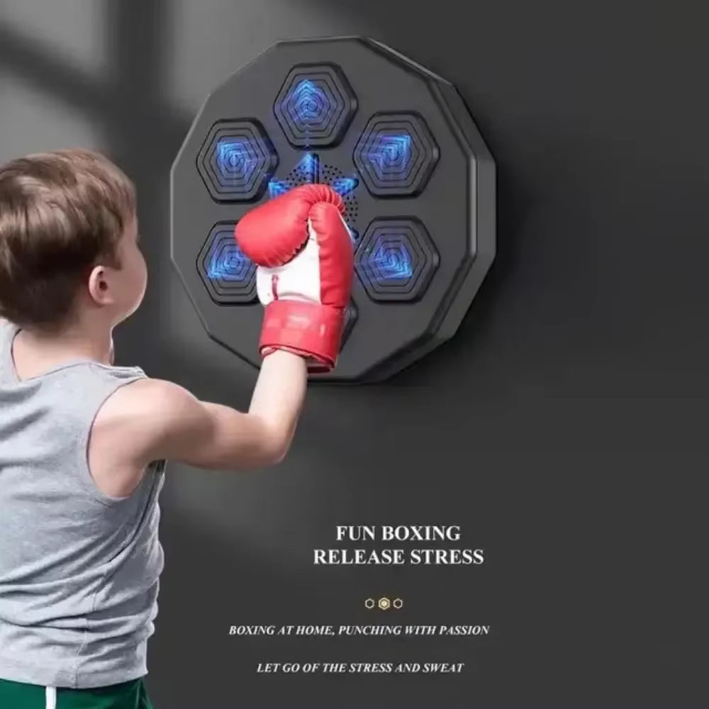 1 Set Smart Music Boxing Machine Adult/Children Sports Fitness Boxing Trainer Home Exercise Response Training Boxing Wall Target