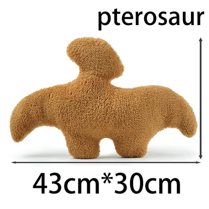 Nugget Pillow Dino Chicken Nugget Plush Pillow Cartoon Dinosaur Plush Pillow Stuffed Animal Plush for Kids Baby Gift